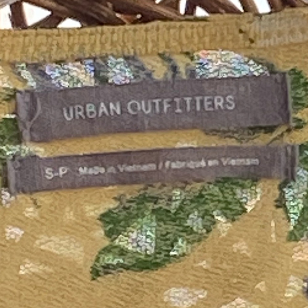 Urban Outfitters Floral Yellow and Blue Ruffles Summer Top Blouse - Picture 4 of 9